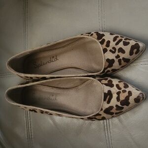 Splendid Leopard Print Calf Hair Women's Flats